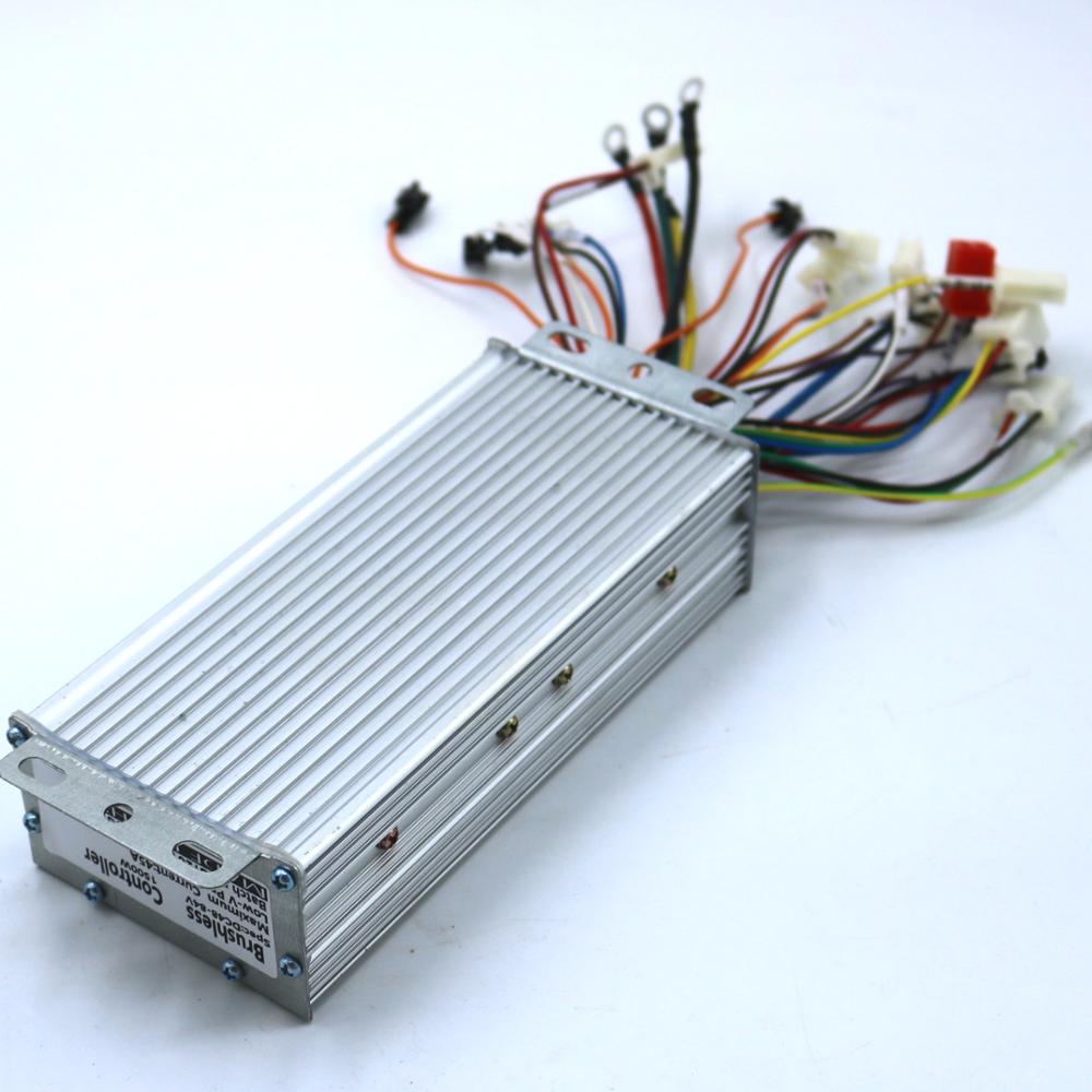 Controlador de motor BLDC 48V-84V, 1000W y 45Amax, Controlador de velocidad sin escobillas para bicicleta eléctrica, compatible con motores sin sensor