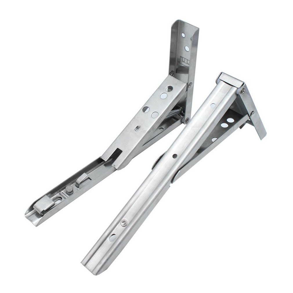 Triangular Bracket Stainless Steel Movable Bracket Folding Wall Partition Storage Bracket Spring Folding Bracket