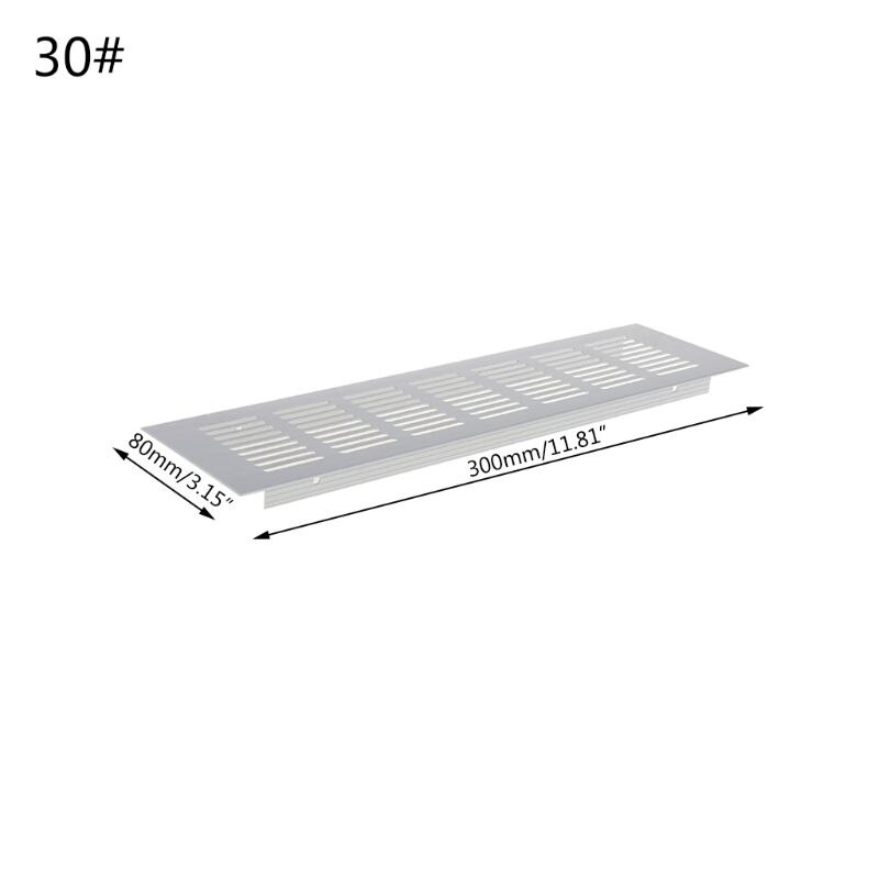 Multi størrelse aluminiumslegering lufthul perforeret plade webplade ventilationsgitter: 30cm