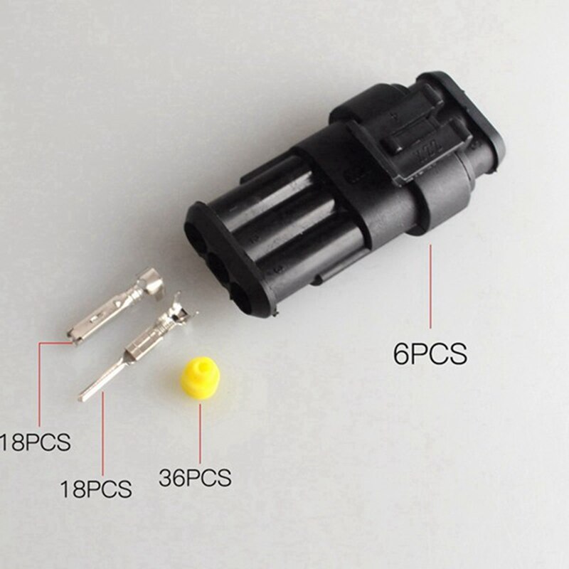 26Sets 1-4 Pin Electrical Wire Connector Plug Set & 150 PCS Wire Connector Kit Wire Connectors Waterproof