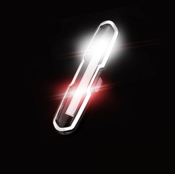 Feu arrière de vélo, puissant feu arrière LED rechargeable USB, étanche, pour la signalisation