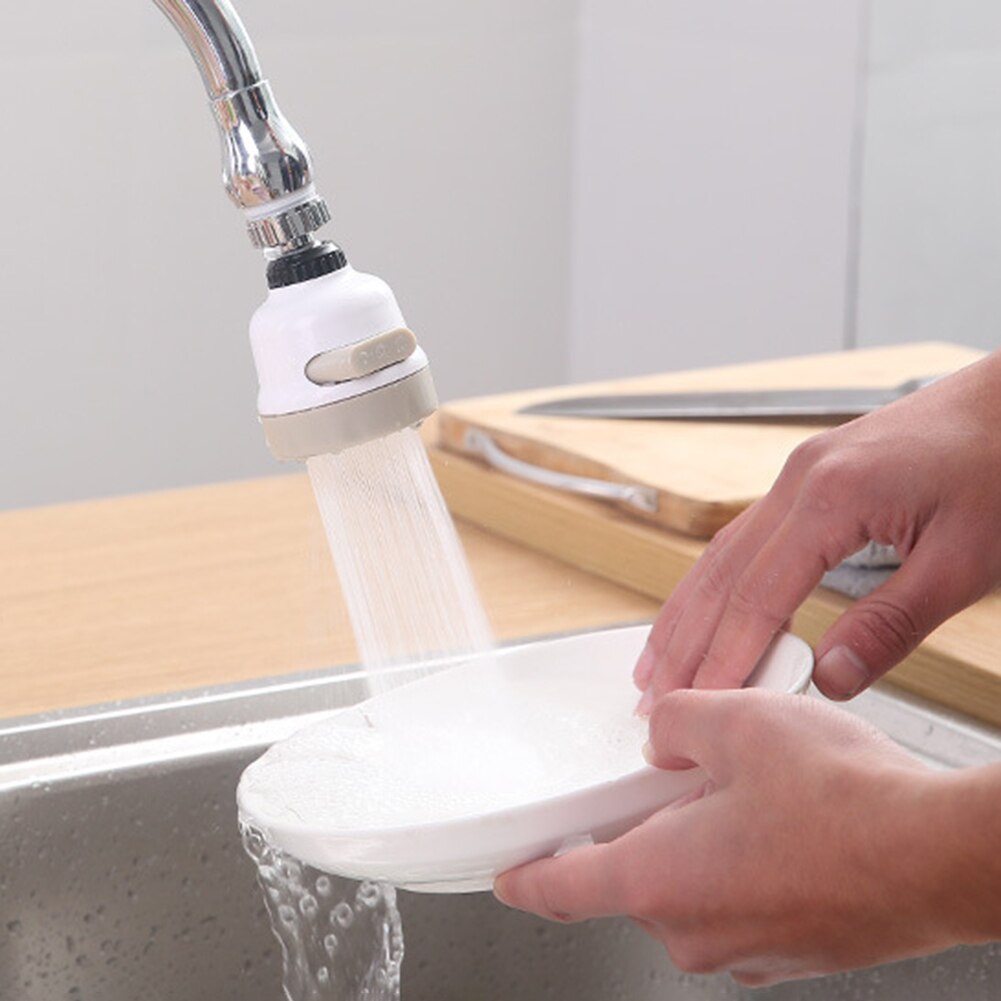 2 Styles Kitchen Shower Faucet Aerators Rotatable Bubbler Faucets Head Extender Water Saving Tap Nozzle Adapter Sink Accessories