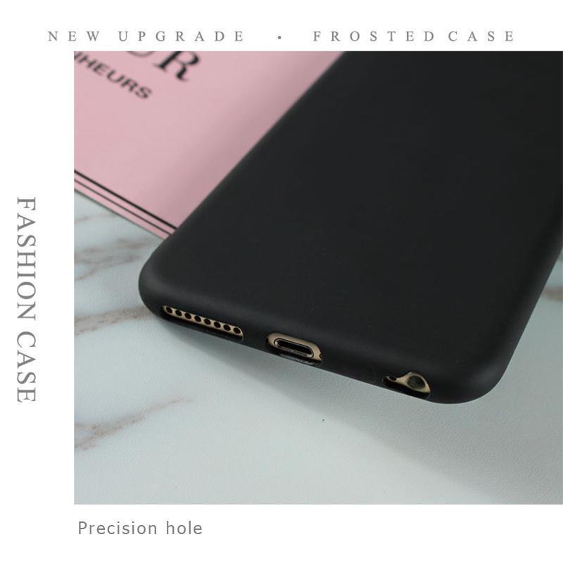 Per iPhone 12 Pro Max custodia protettiva in Silicone morbido TPU nero opaco per iPhone 12 mini 8 7 6 S Plus X XS MAX XR 11 pro Max custodia