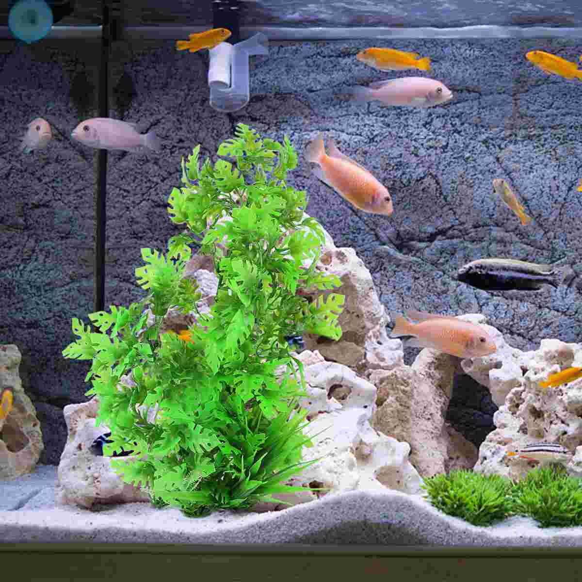 Aquariums Landscape Grass Lifelike Plant Decor Artificial Grass Aquarium Water Plant Fish Tank Grass Aquariums Ornament