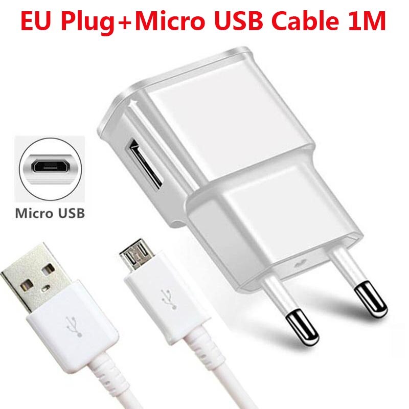 Teléfono Micro USB Cable cargador para Samsung J2 J3 J5 J7 Redmi Note 4 5 5A Pro LG K4 K8 K10 Android USB cargador de Cable: Charger Cable White