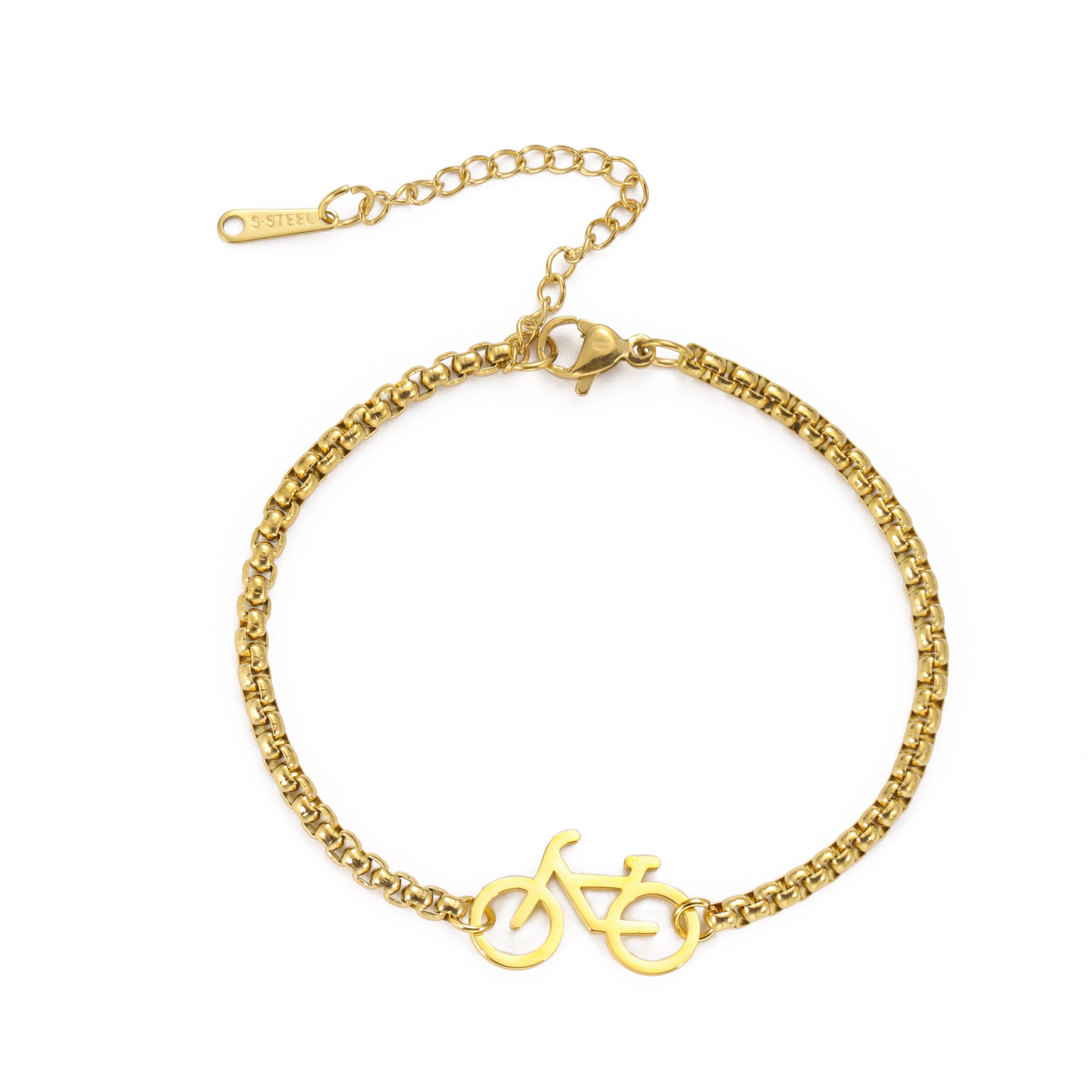 Bransoletka sportowa z plecionego sznurka, modna w 2025 roku, popularna bransoletka z zawieszką rowerem, tenisem, piłką nożną, biżuteria dla przyjaciół, zawodników, prezent.: Czarny, ocynkowany