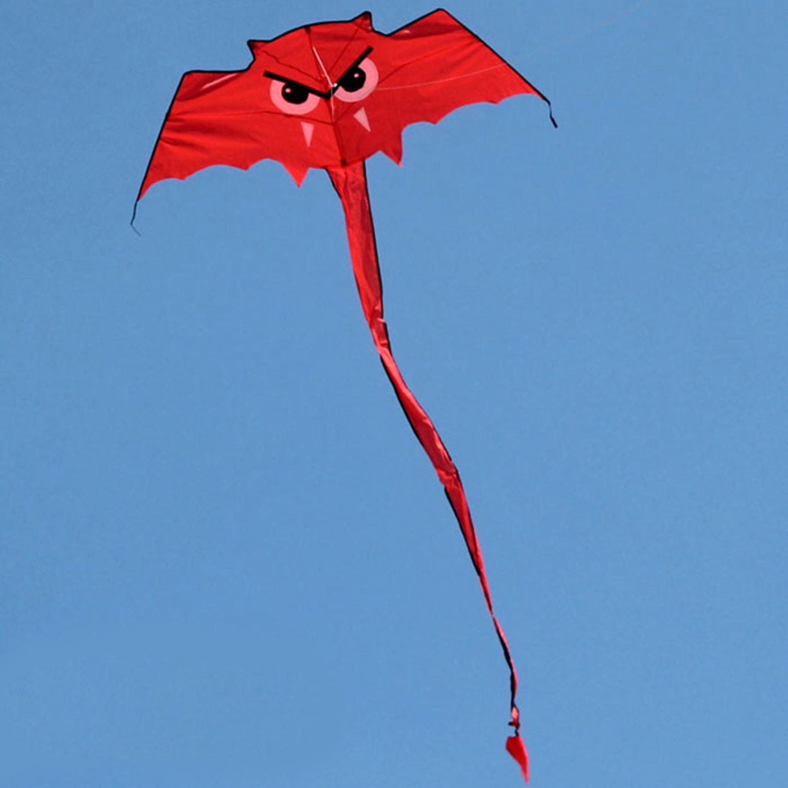 Cartoon-fledermaus-drachen, outdoor-tier, langer schwanz, gartenspiel, riesen-kinderpark: Rot