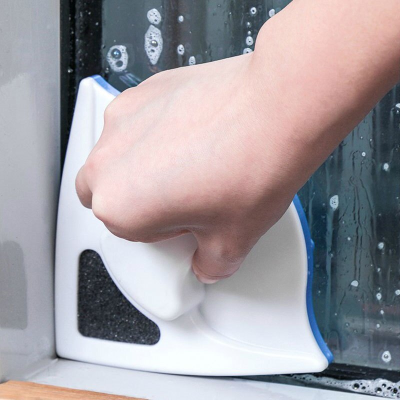 Børste til vask af husholdningsrengøringsværktøj briller visker køkken dobbeltsidet magnetisk vinduesrenser gummiskraber til plade