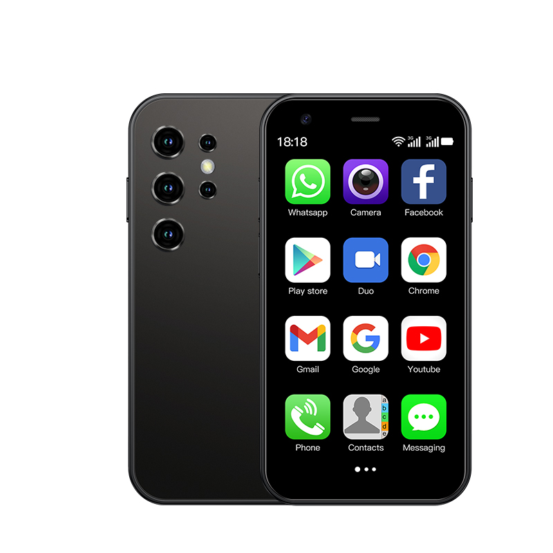 Mini 24: Mini smartphone de 3,0 pulgadas, interior potente, varios colores a elegir, perfecto para amigos: Negro