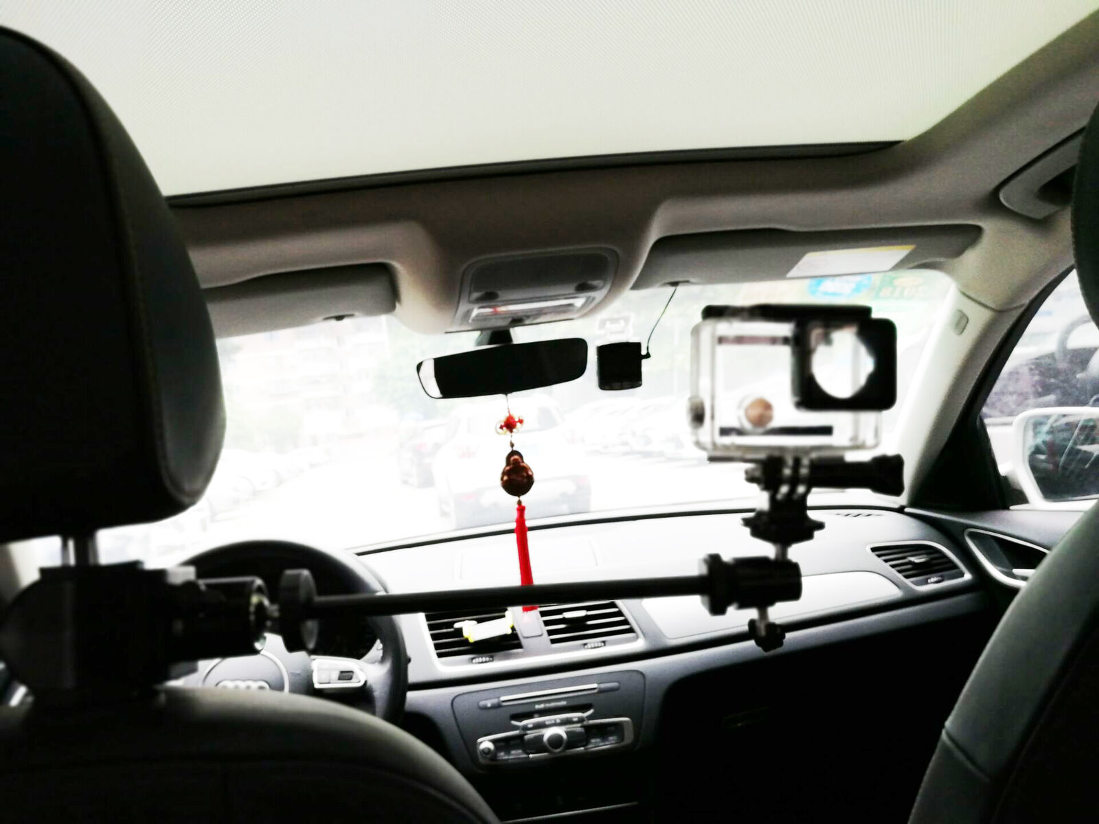 Soporte del reposacabezas del coche soporte para Cámara de Acción de Video GoPro, videocámaras, DV,Smartphone