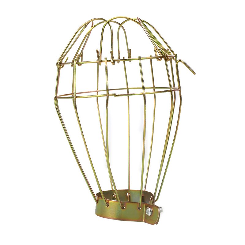 Järn vintage tråd lampa bur lampskärm för reptil husdjur brooder värme lampa glödlampa industriell lamp vakt bur lampa skärm