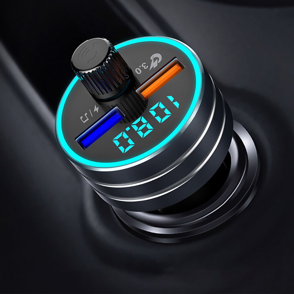Led-display-autoladegerät mit schnellladefunktion für  qc3.0 handys, kompatibel mit iphone 12, 11 pro max, xiaomi, samsung und anderen geräten (universell).