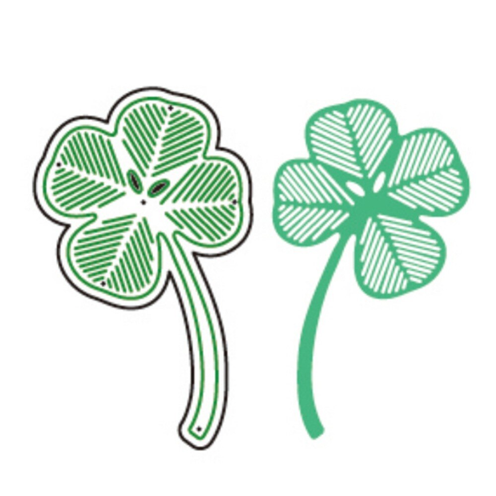 Hemere Klavertje Vier Gestikt Metalen Stansmessen Stencil Scrapbooking Voor Card Making Diy Embossing Bezuinigingen