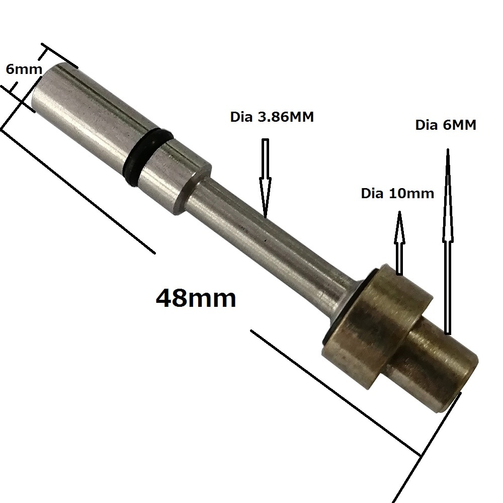 1 Pc Airforce Pcp Druk Ventiel Accessoires Klep Staaf Buis Stuurpen Diameter 3 Mm/6 Mm Voor Pcp Condor hoge Druk Ventiel