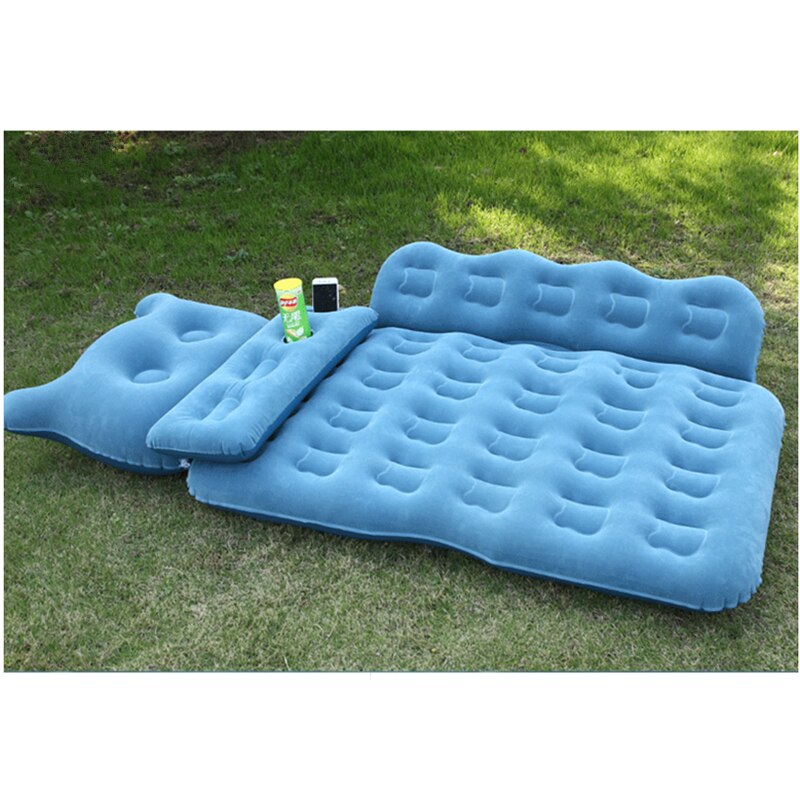 Cama de viaje para coche, alfombrilla de aire para exteriores, cojín, accesorios universales para asiento trasero, inflable, para turismo, SUV