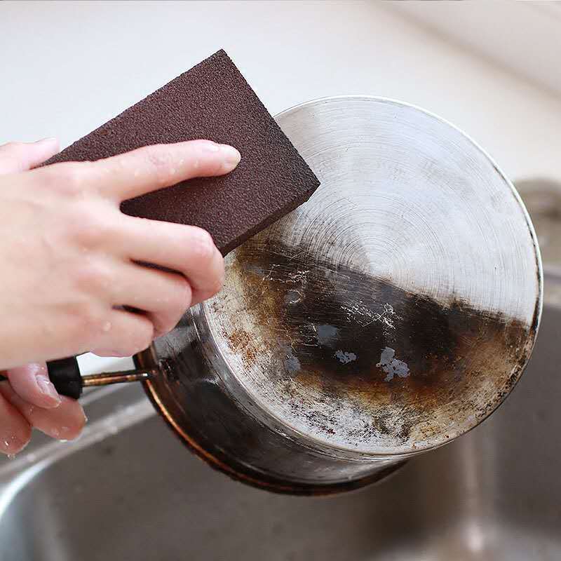 1PCS Portable Carborundum Magic Sponge Brush Eraser kitchen accessories Bathroom Washing Cleaning Cleaner Tool Sponge@2