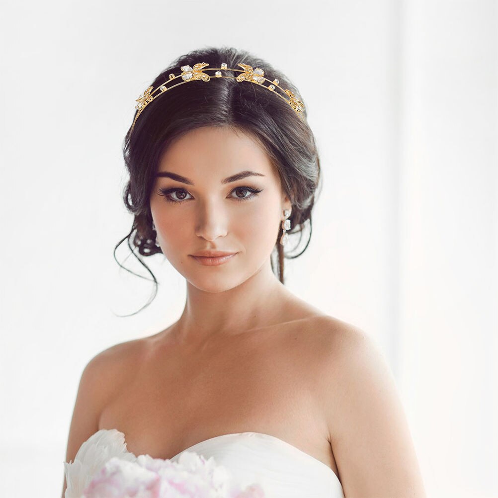 Rhinestone Double Band Hair Hoops Party Rhinestone Headband