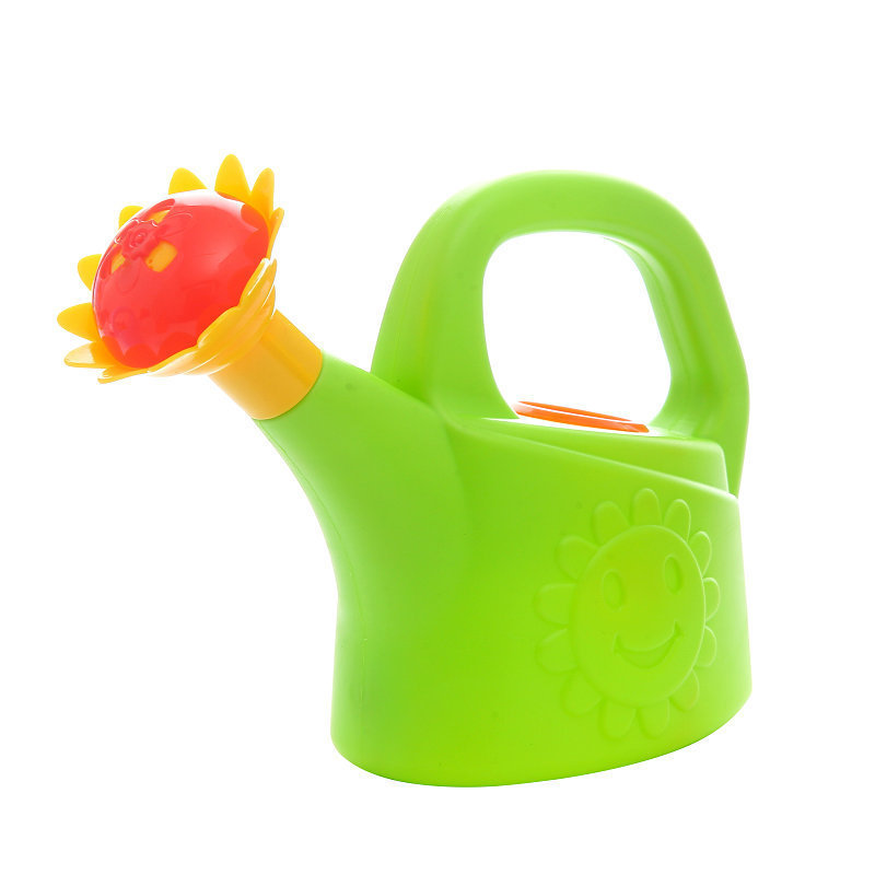 Cute cartoon house garden watering can spray bottle sprinkler children beach bath toy: Green
