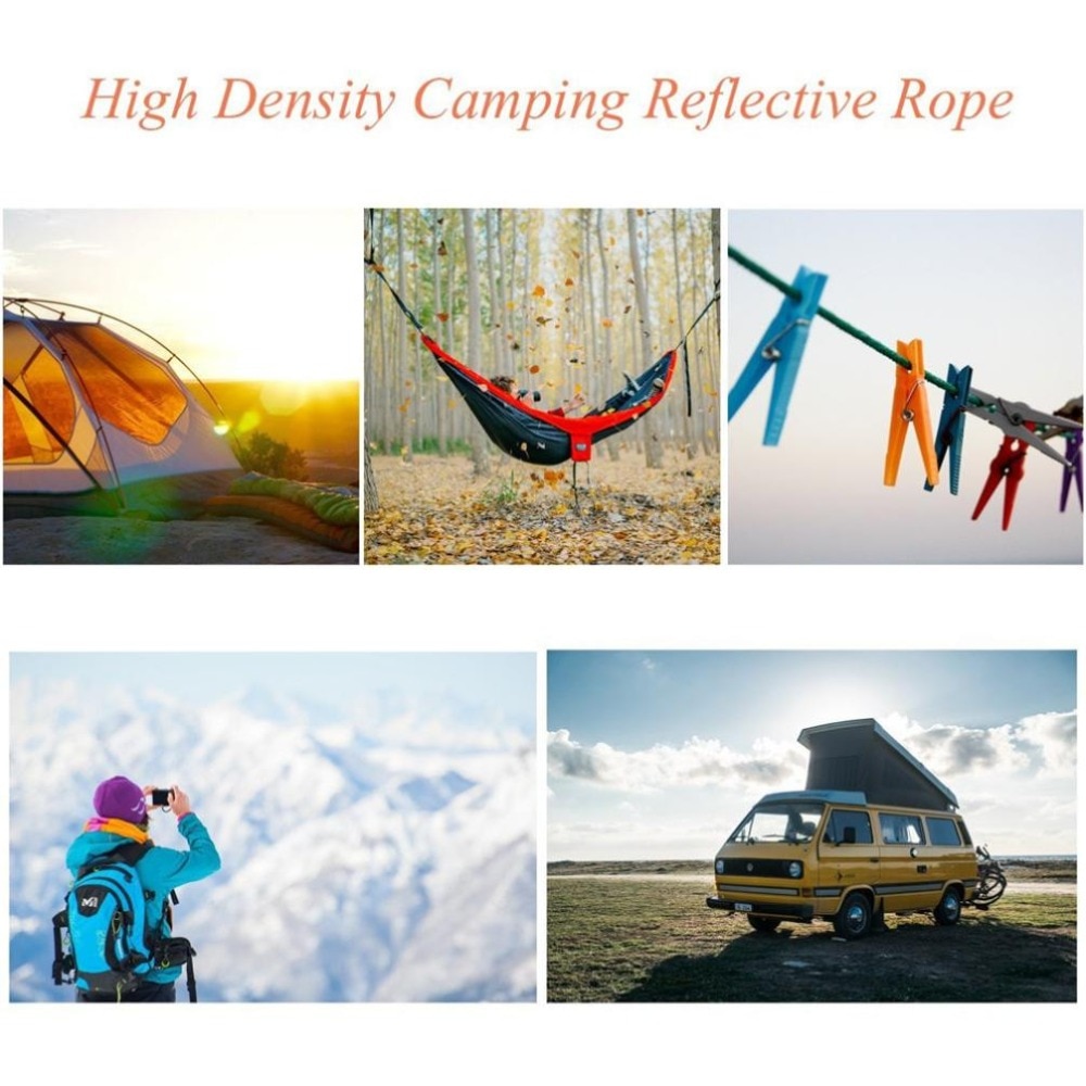 Reflective Guy Rope 5M Reflective Guyline Tent Rope Guy Line Camping C... – Grandado