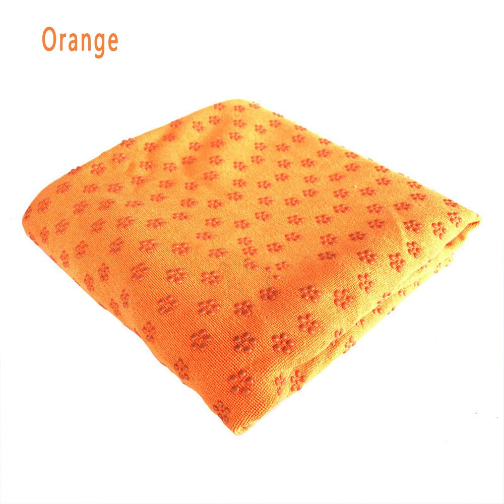 186*61Cm Yoga Handdoek Yoga Matten Zweet-Absorberend Antislip Yoga Mat Pilates Home Outdoor Sport gymnastiek Yoga Fitness Benodigdheden: Oranje