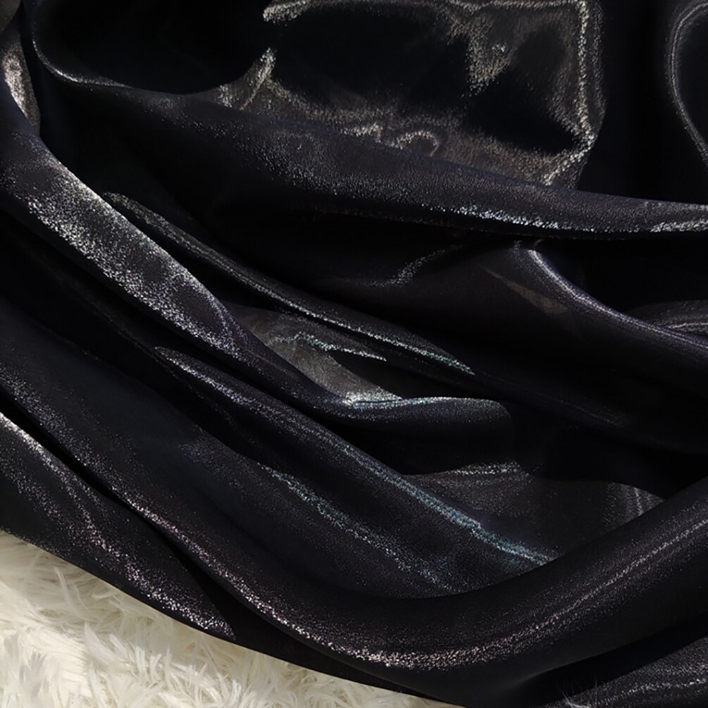 Kolorowa jednokolorowa tkanina z organzy przędzy sukienka Organza suknia ślubna tkanina do szycia Diy 50cm x 150cm: 1