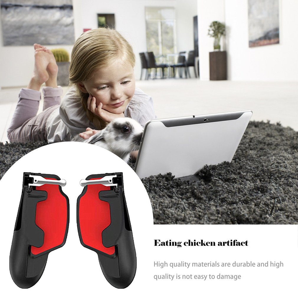 Mobile Trigger Controller for ipad Gamepad Grip Fire Aim Button Joystick Tablet FPS Game Handle For Android Iphone Gamepad