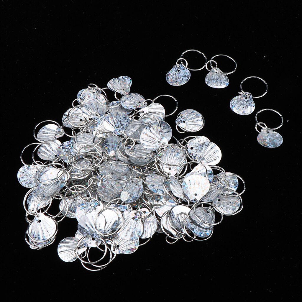 100Pcs Hair Bead Braid Decor Jewelry Rings Hair Pendants Hair Tube Bead Runes Beads Dreadlock Braiding Styling Accessory: Silver