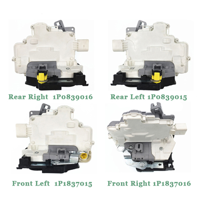 Actuador de bloqueo de puerta delantera izquierda y derecha, para Seat Leon II mk2 2005, 1P1837015 1P1837016