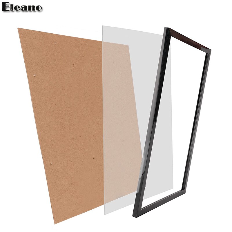 Gold Metal Wall Photo Frame 40x60 A3 A4 Silver Black Picture Frame Aluminum Plexiglass Certificate Frame for Living Room Decor