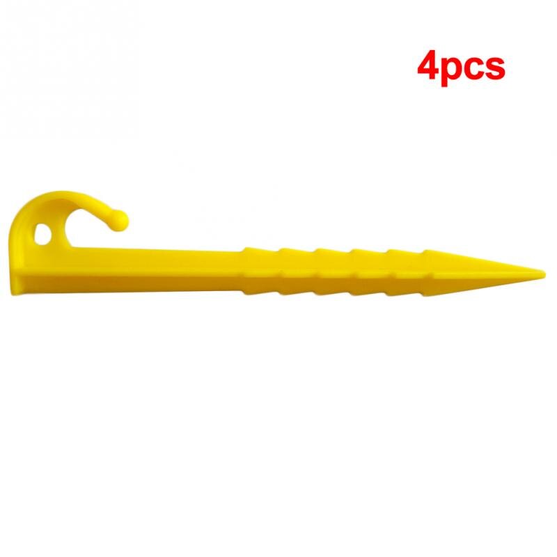 4 stk/parti plast telt pløk søm spike vandre camping telte bygge pløk udendørs sove telte værktøj