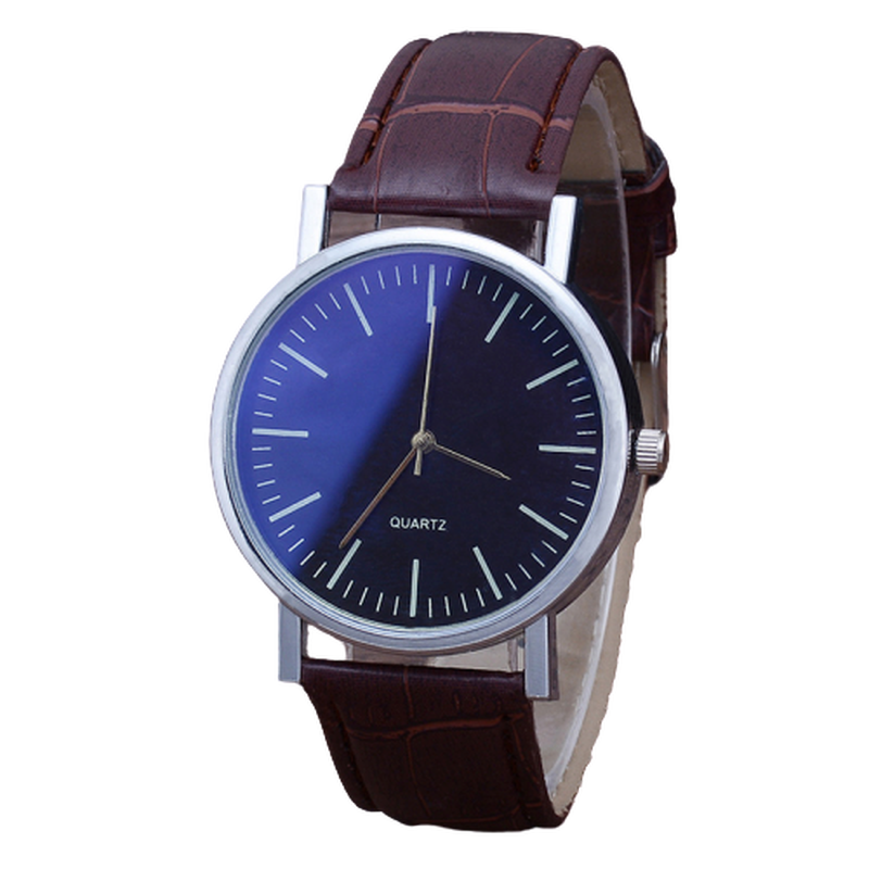 Heren Rvs Horloge Top Luxe Mode Quartz Horloge Blauw Licht Glas Riem Horloge Vrienden Familie