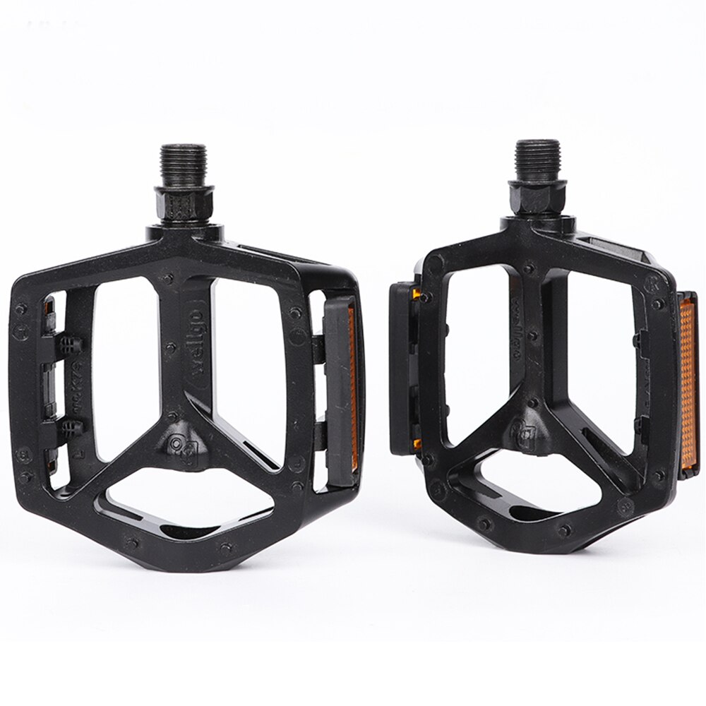 Wellgo Aluminium B249DU Ultralight Fiets Pedaal Cr-Mo Staal Doorn Dubbele Du Dragende Pedalen: B249DU-Black