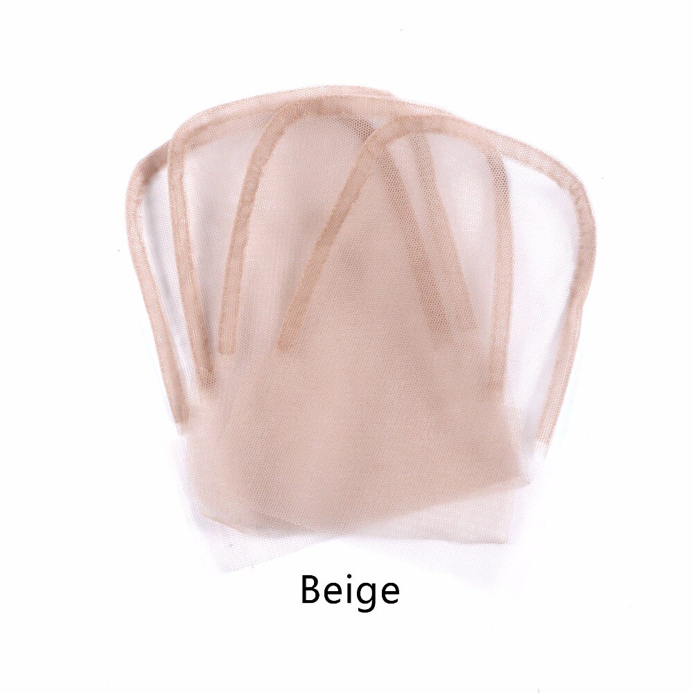 1pcs/lot Lace closure frontal base 4x4inch brown color swiss lace wig caps for making closure