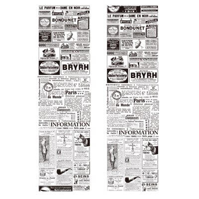 6.4*46cm vintage avisindlæg washi tape diy deokrativ scrapbooking planner maskeringstape klistermærke papirvarer skoleartikler: 03