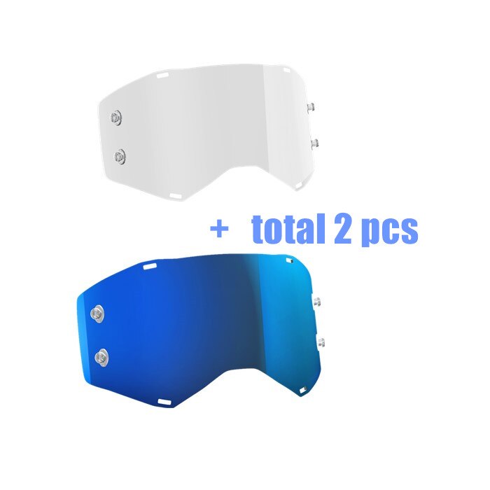 prospekt motocross briller terrengsykkel briller mx atv mtb goggle skitt sykkel av vei moto goggle motorsykkel hjelm glass: Klarblå