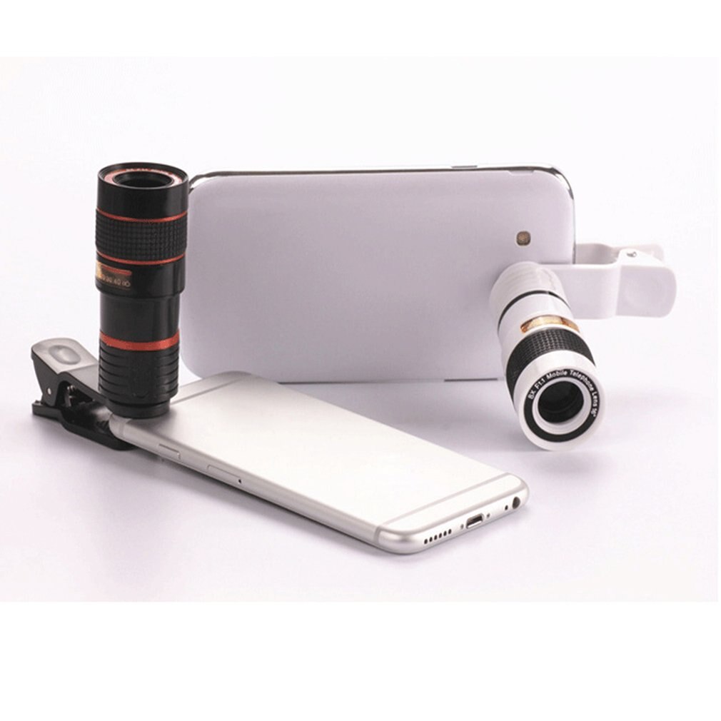 8x/12x Mini Hoge Vergroting Monoculaire Telescoop Lange Focus Lens Universeel Voor Digitale Camera Mobiele Telefoons