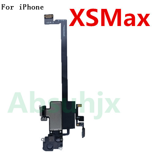 oben Vorderseite Ohrhörer biegen Kabel Für iPhone X XS XR 11 Profi Max 12 Mini Sensor Nähe Kleine Kopfhörer Ohr lautsprecher Headset Teile: Silber