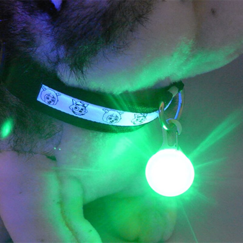 Nuit sécurité lampe de poche LED animal de compagnie pendentif lumineux lueur dans le noir lumineux animaux fournitures accessoires chat chien collier conduit des lumières