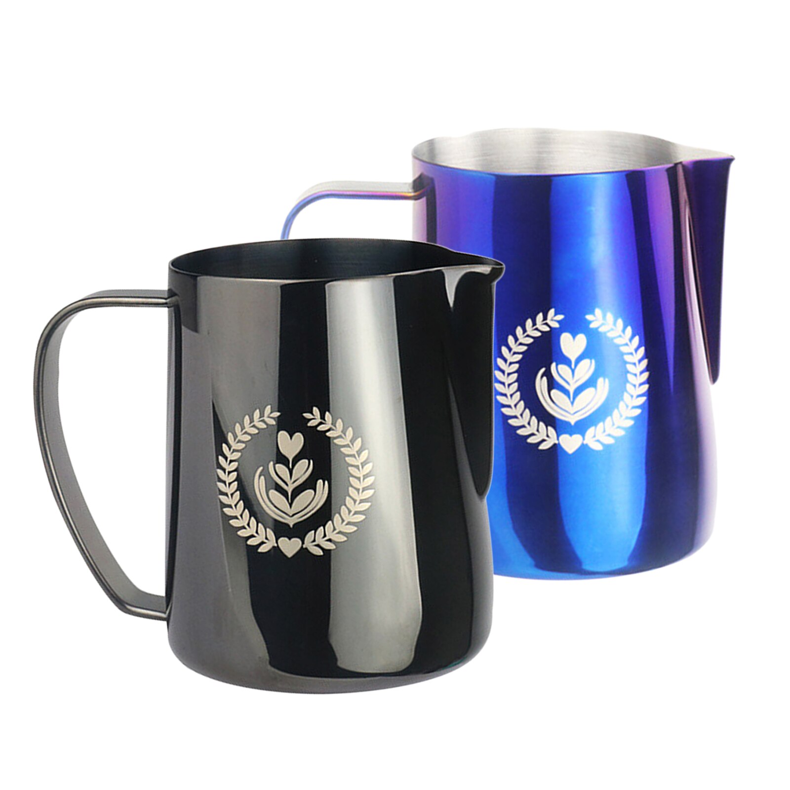 Stainless Steel Espresso Steaming Pitcher 12 oz Espresso Milk Frothing Pitcher Coffee Steaming Pitcher 350 ml Cappuccino