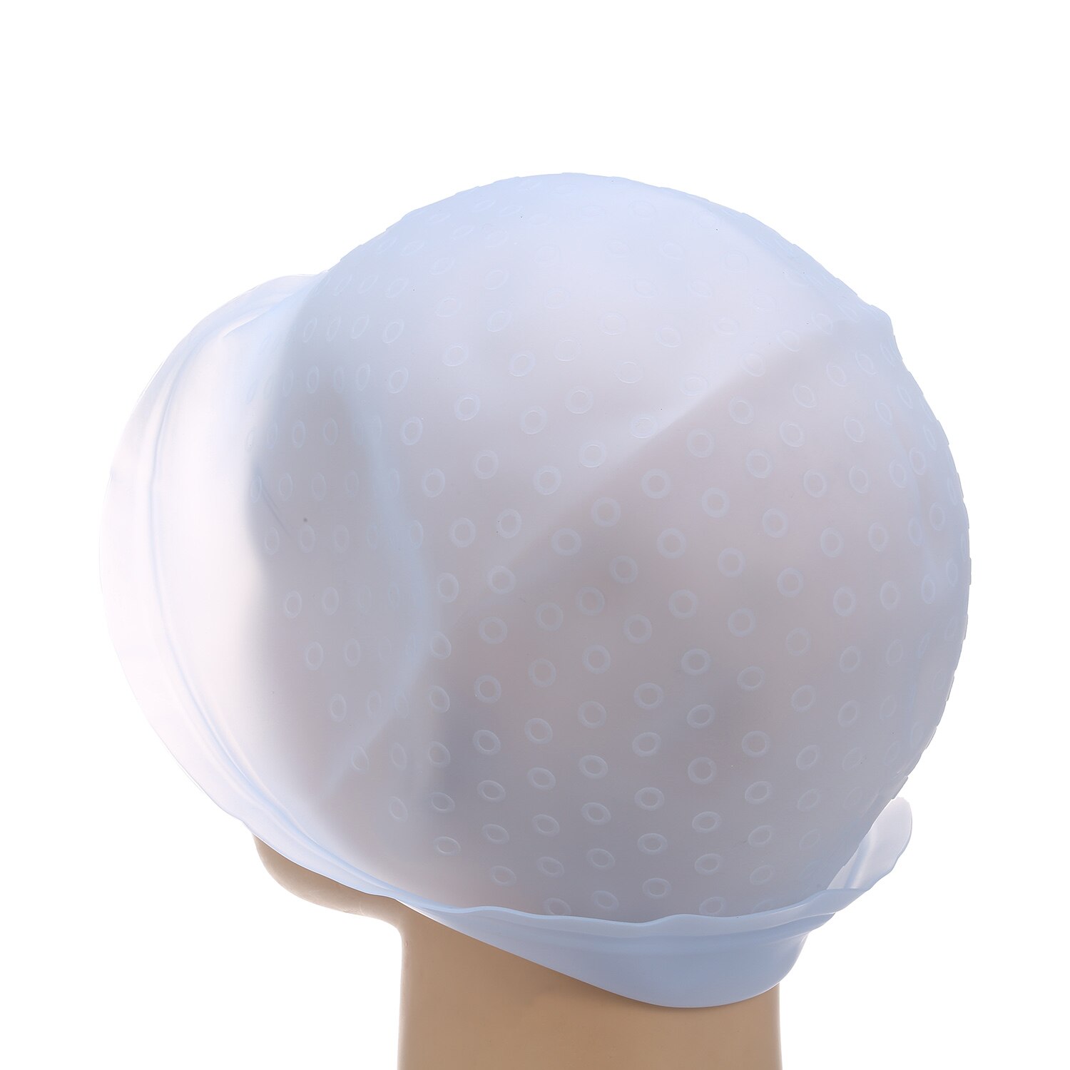 Reusable Hair Coloring Dye Cap Silicone Highlight Cap Hair Staining Cap with Hook Hairdressing Tools
