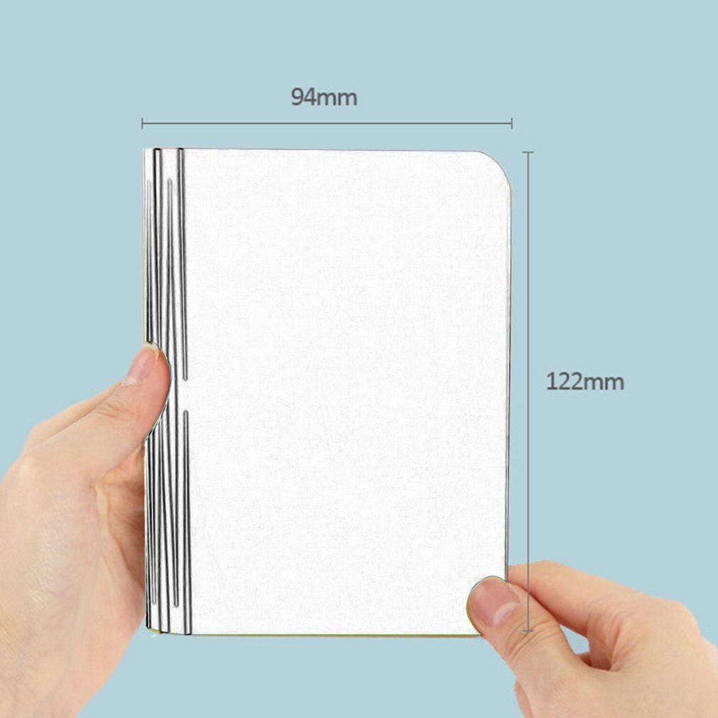 Innovative LED Foldable Wooden Book Shape Desk Lamp 5W USB Rechargeable Portable Folding Book Reading Light for Home Decor