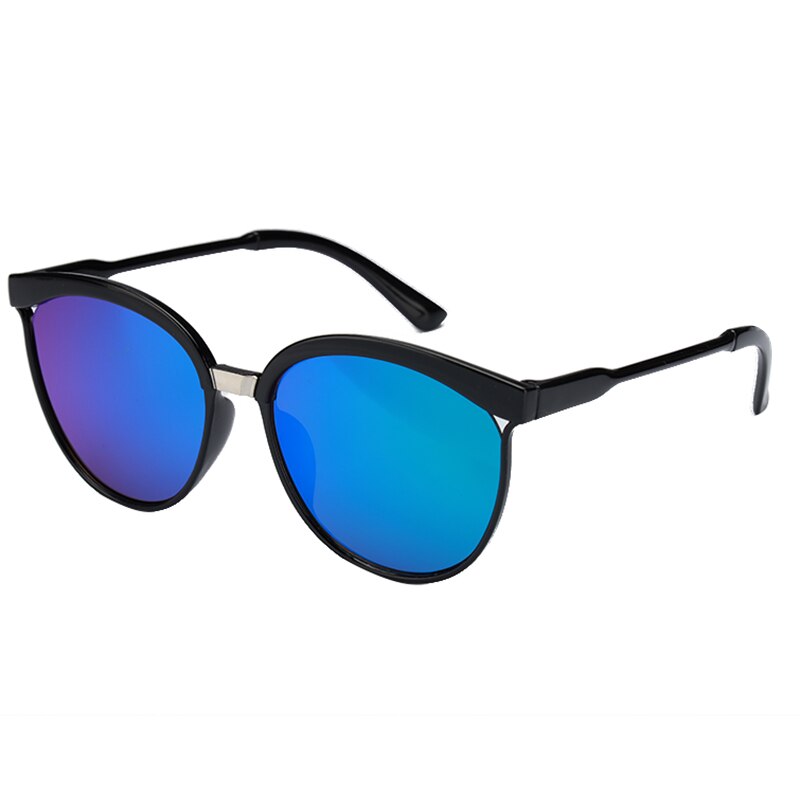 5 farver klassiske spejlcirkelbriller uv-resistente runde metalramme solbriller briller til mænd kvinder: Stil 3