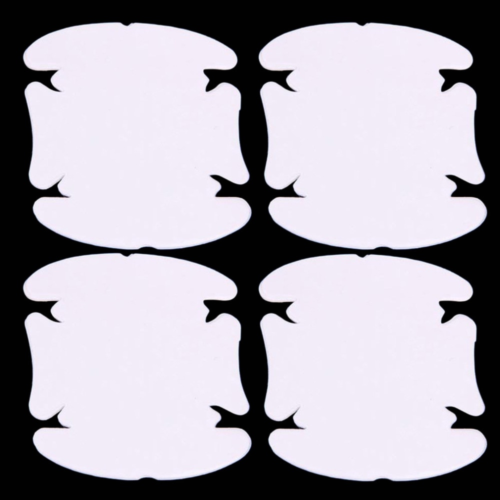 4 Sheets Adhensive Car Door Handle Scratches Film Guard Shakes Protector