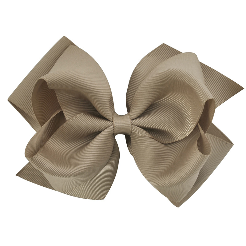 1 lazo de 6 pulgadas de doble capa, cinta de grogrén sólida, lazo para el pelo para niñas, pinzas para el pelo, accesorios para el cabello, horquillas para baile