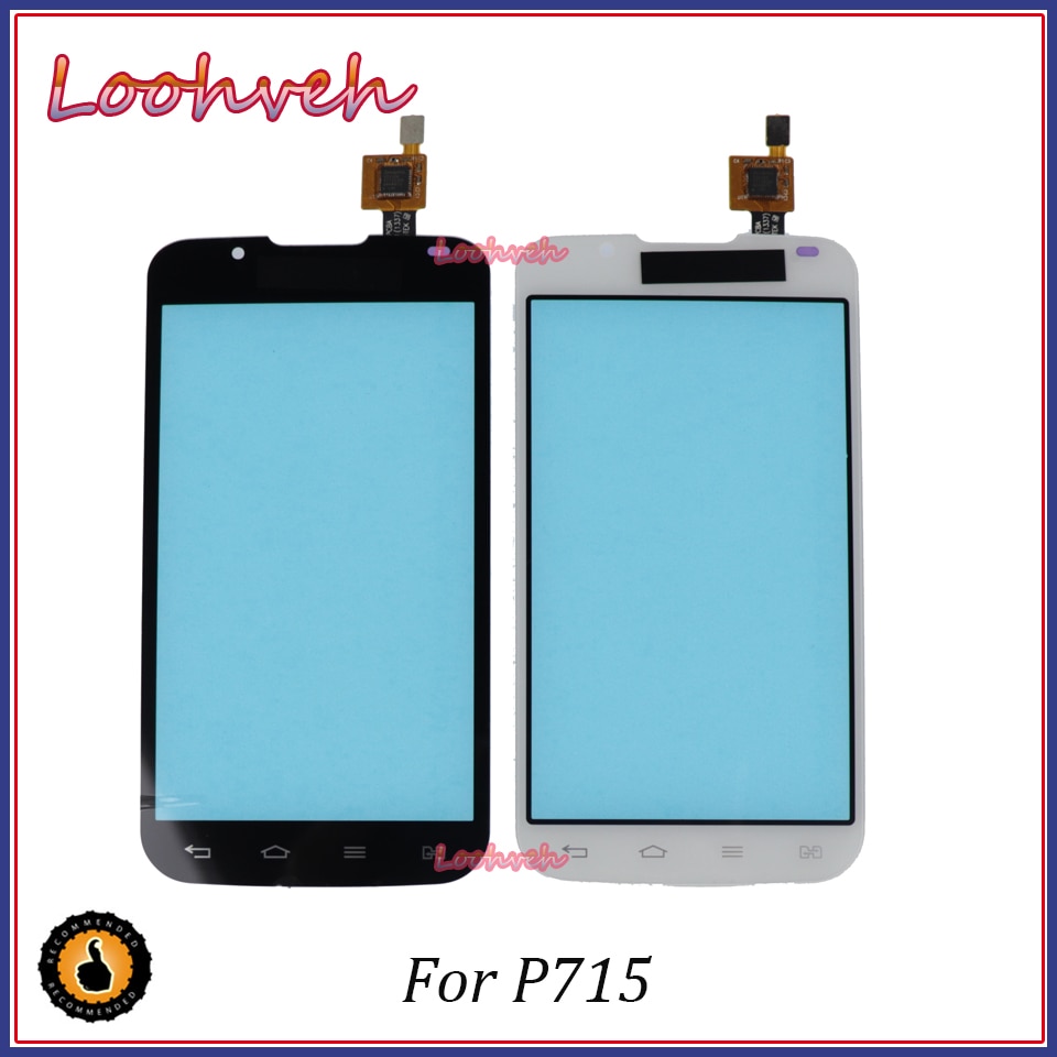 4.3 " voor lg optimus  l7 ii p710 en  l7 ii 2 dual  p715 p716 touchscreen paneel sensor digitizer buitenste glazen lens