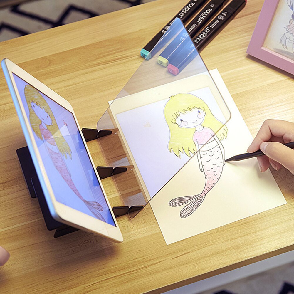 Transparent Sketch Board Optical Imaging Picture Imaging Drawing Board Sketch Reflection Copy Table Projection Board Plotter