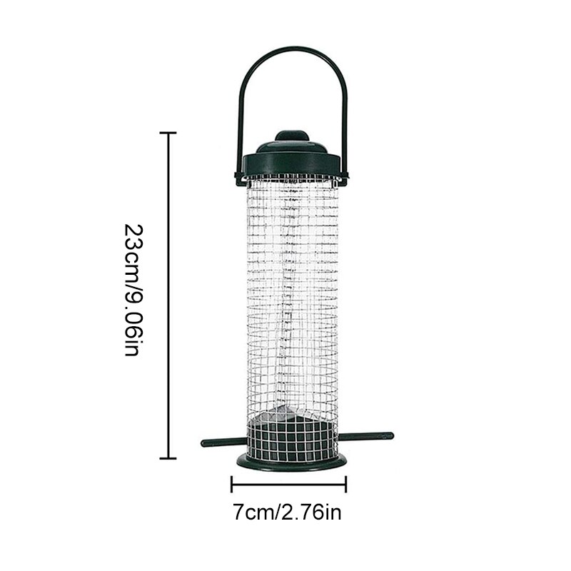 Comedero de plástico para pájaros colgante para exteriores tipo pájaro alimentadores de agua bandeja Birdhouse montaje de ventosa de succión casa alimentador suministros