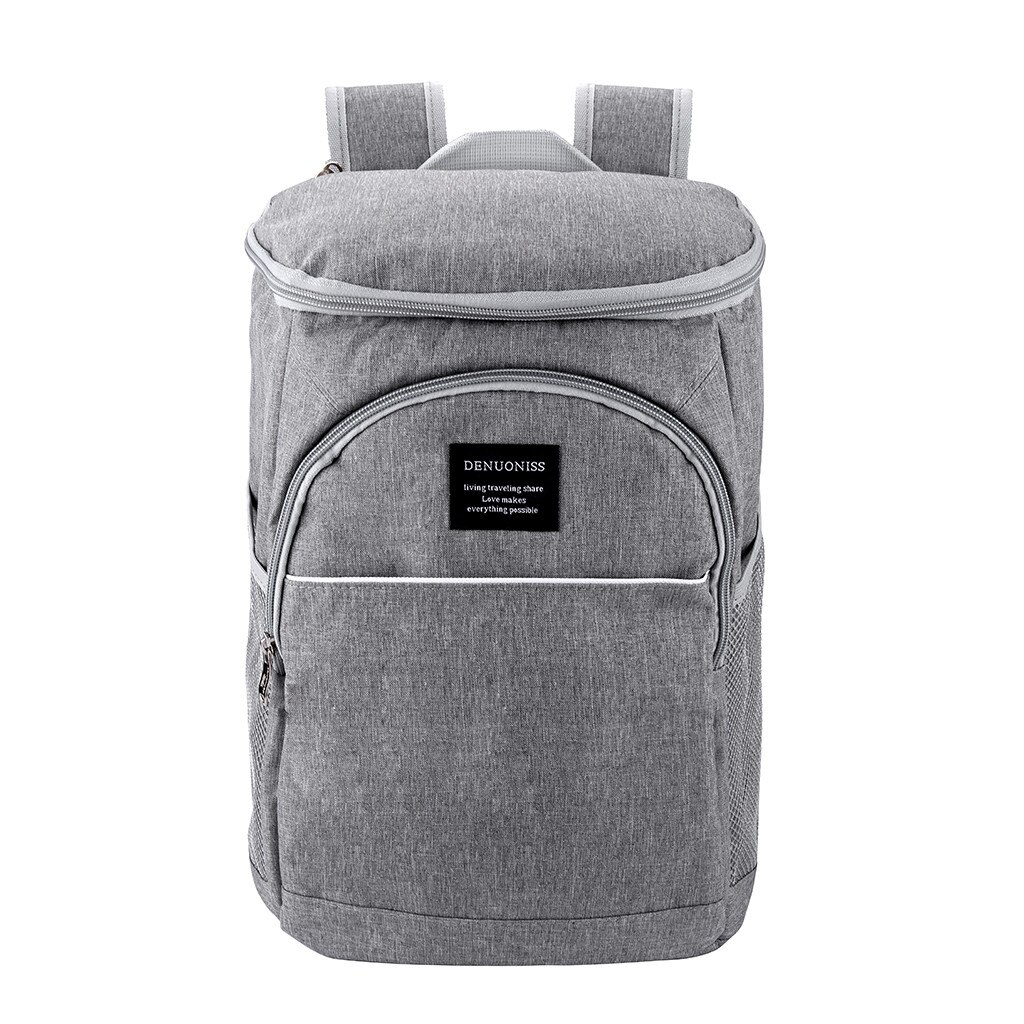 Durável reutilizável trabalho almoço balde refrigerador para homens e mulheres escritório saco de isolamento à prova dwaterproof água gelo pacote moda almoço sacos c50: Cinza