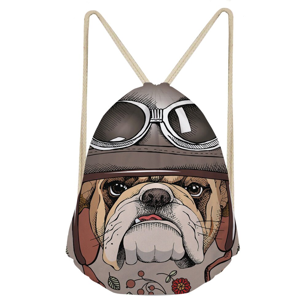 Forudesigns schattige 3d- honden border collie print mini rugzak dames trekkoordtas schooltassen voor tienermeisjes cinch sack sac a dos: T1042 z 3