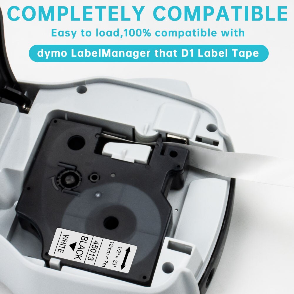 Absonic Compatibel Dymo Krimpkous Kabel Label Buizen Compatibel Voor Rhino 18056 Zwart Op Geel Voor Rhino 4200 5000 Label maker